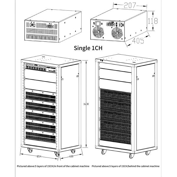 60V30A  Lithium Battery Capacity Tester 220V Charging And Discharging Tester With High Battery Performance