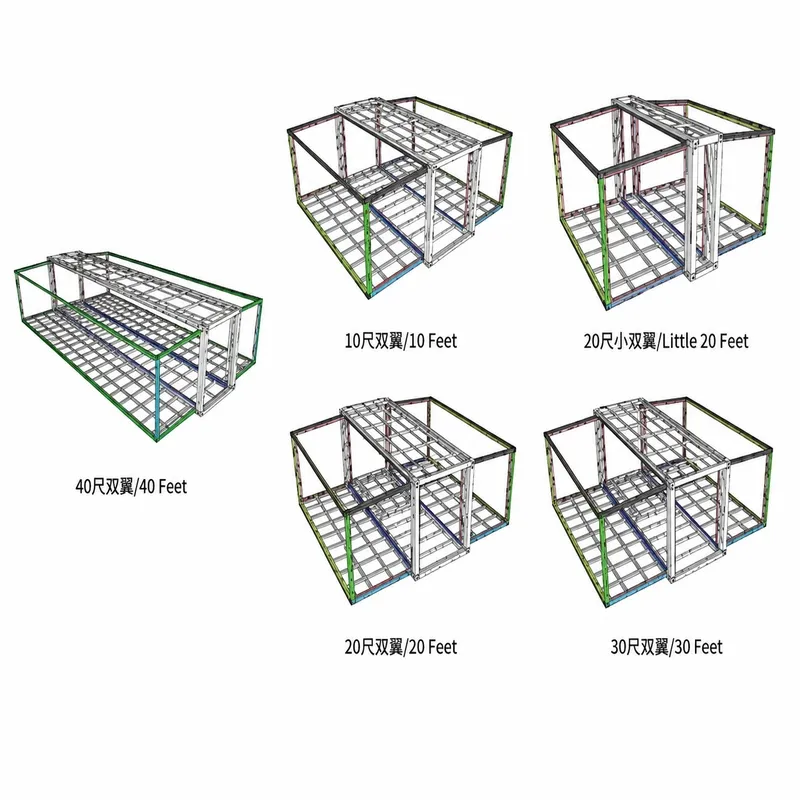 Luxury Expandable Container House with Double Wing Design