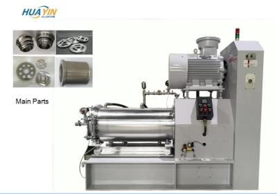 SUS304 100 Litre Wet Bead Milling Button  Disc Type Bead Grinding Machine