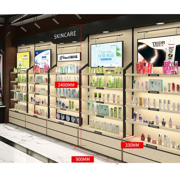 дизайн хранения стены полок дисплея розничного магазина толщины 18мм косметический