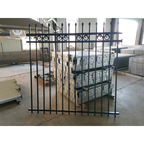 Galvanized Black Steel Temporary Picket Fence Tubular