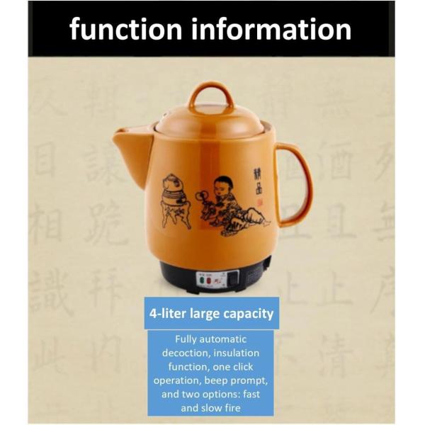 Portable Health Pot Decocting Traditional Chinese Medicine with and No Harmful Chemicals