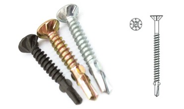 Винт крыши собственной личности головы наговора лотка ферменной конструкции фланца наговора металла нержавеющей стали винта сверла наговора сверля с резиновой шайбой