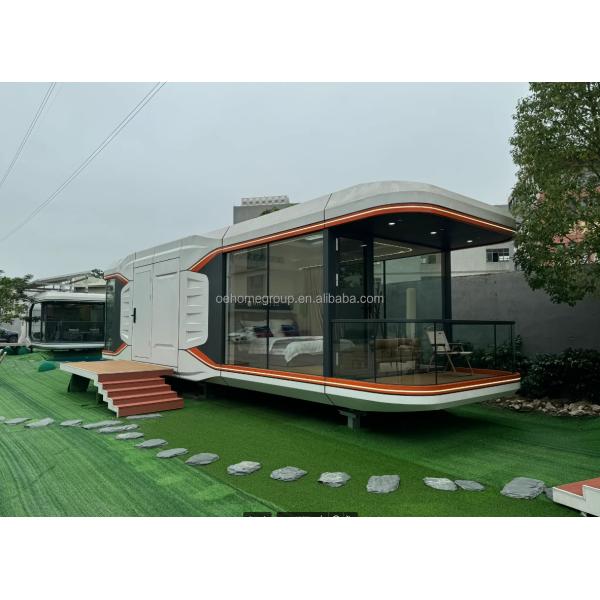 Luxury 20ft Modern Shipping Container House Small Residential Prefab Steel Structure For Hotels Villas Apartment Space