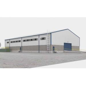 Prefabricated Metal Barns Customized Steel Structure Building Modular Prefab Industrial Metal Frame Hangar Workshop Warehouse