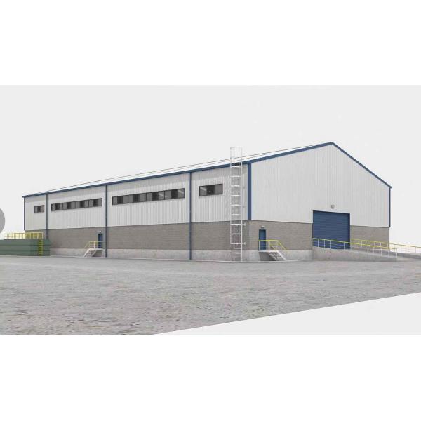 Prefabricated Metal Barns Customized Steel Structure Building Modular Prefab Industrial Metal Frame Hangar Workshop Warehouse