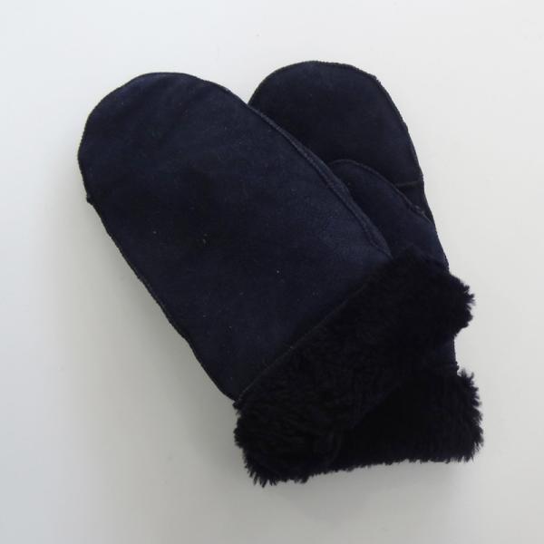 Superior quality sheepskin leather double face warm winter gloves mitten gloves