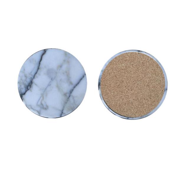 Popular Good Quality Anti Slip Marble Stone Coaster Customized Size and Printed Logo