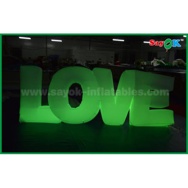 Романтичное раздувное украшение освещения, раздувное любовное письмо с светом СИД