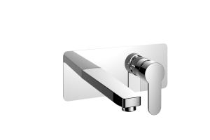 Torneira misturadora de parede de bico longo com 240 mm de comprimento torneira