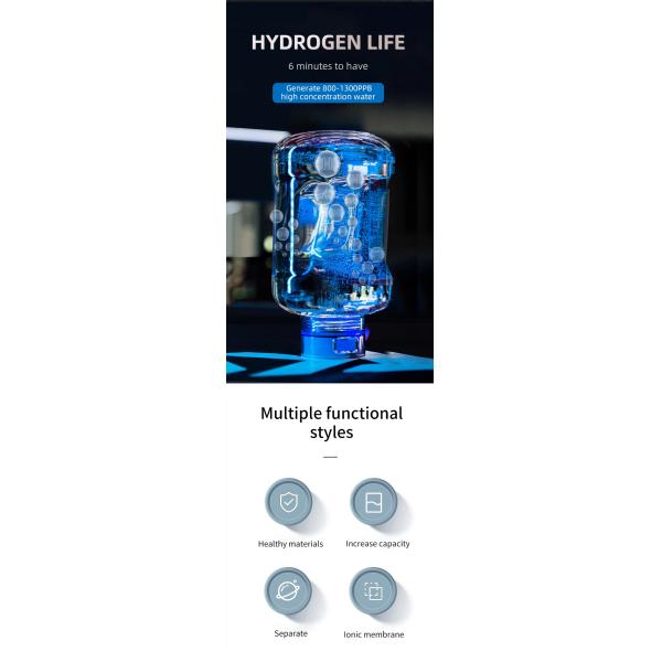 1500ML Portable Hydrogen Water Bottle For Sports Travel