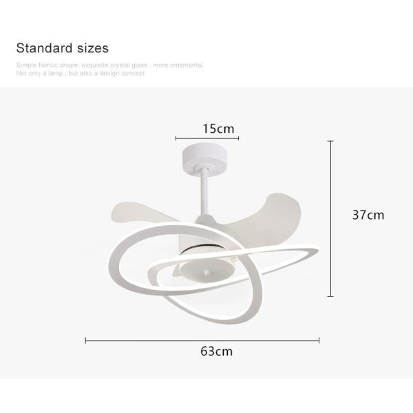 Современные простые регулируемые молчаливые света потолочного вентилятора живущей комнаты столовой светов вентилятора