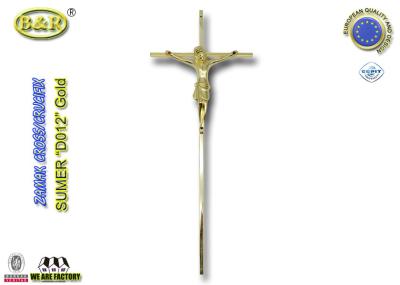 Decoração transversal fúnebre da cor do ouro, tamanho decorativo 45*18cm da cruz D012