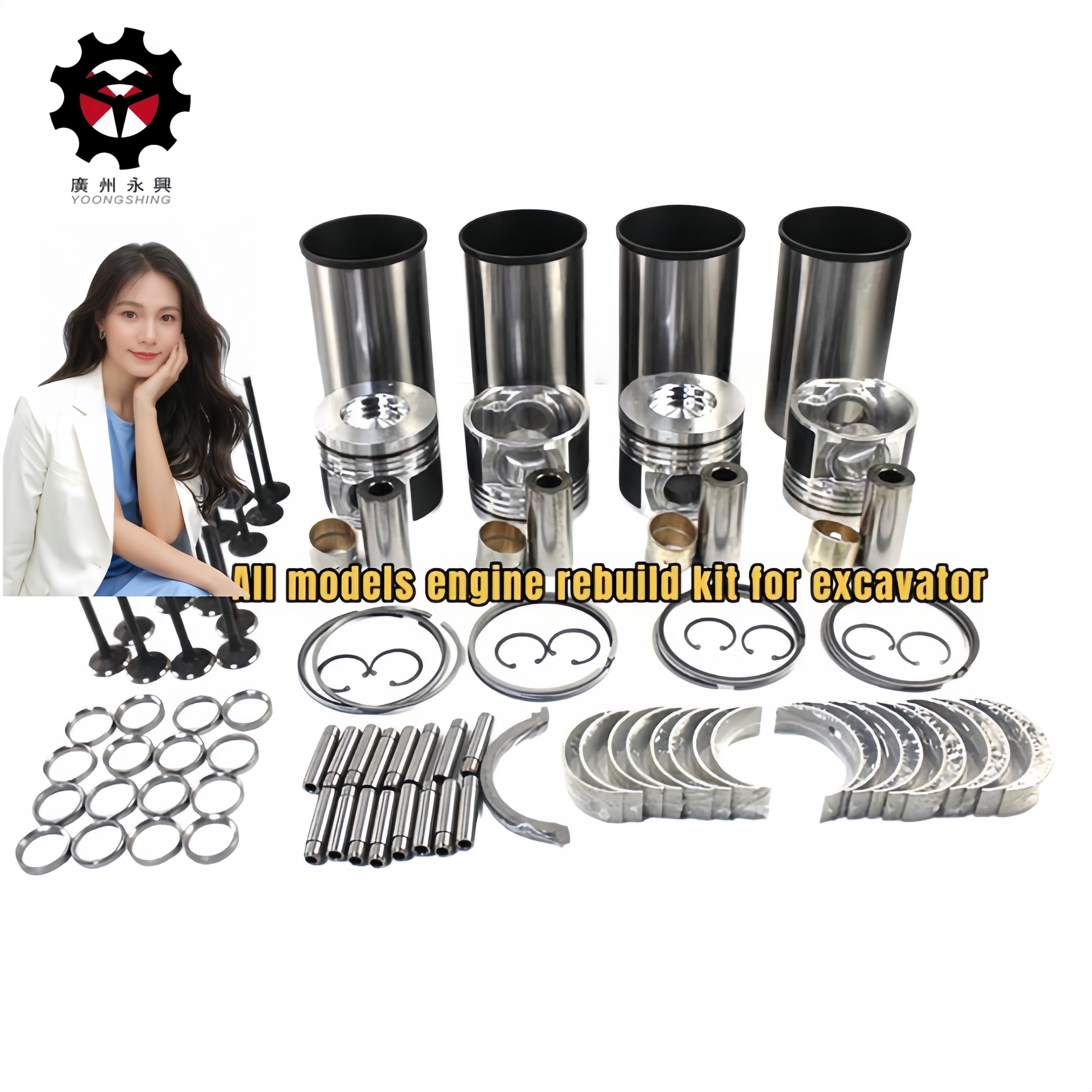 Durable Excavator Spare Parts Overhaul Rebuild Kit For Volvo Yanmar Kubota