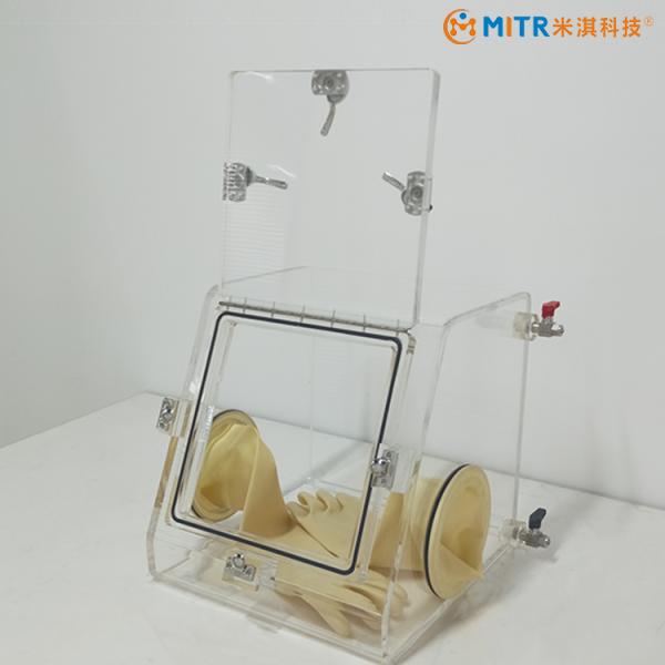 Full View Lab Glove Box With Nitrogen / Argon / Helium , Acrylic Glove Box