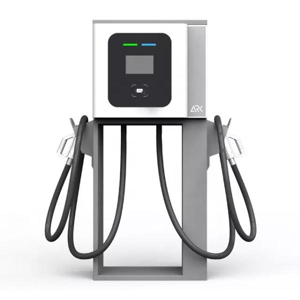 Estação de carregamento do carro elétrico da C.C. de Wallbox de 3 fases com os conectores de CCS e de Chademo