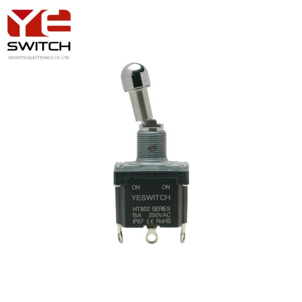 Heavy Duty Industrial Metal Toggle Switch 15A 250V With Locking Handle
