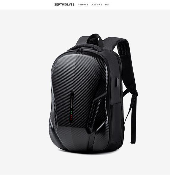 NEW BUSINESS BACKPACK DAILY COMMUTER BACKPACK MEN'S LARGE CAPACITY SHOCK-ABSORBING WATERPROOF SCHOOLBAG LAPTOP BAG