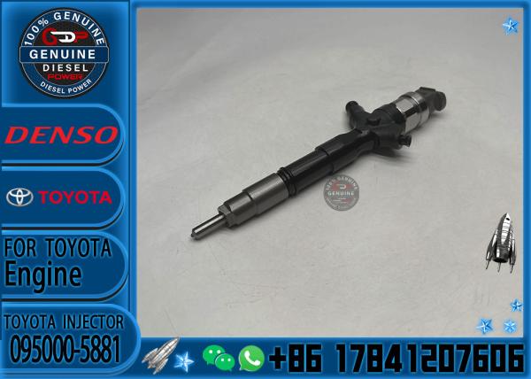 Boca común 23670-30050 de la inyección de carburante del motor diesel del inyector de combustible del carril 095000-5881 para Toyota 2KD-FTV