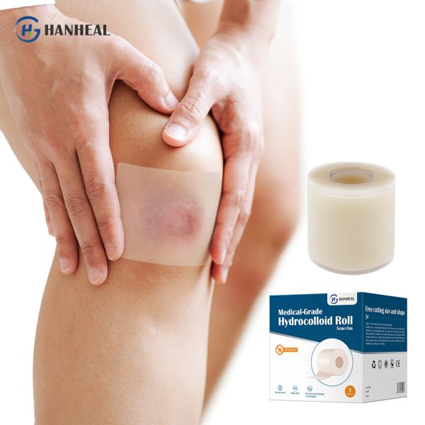 Self Adhesive Hydrocolloid Wound Dressing Bandages Roll for Blister Prevention 5cmx5m
