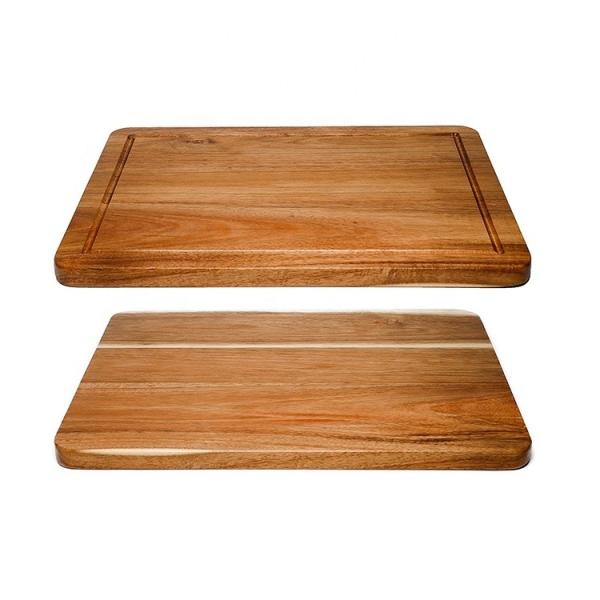 Laser Engrave Printing Olive Acacia Wood Chopping Board for Meat Slicing and Chopping