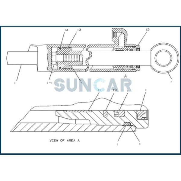 Уплотнение ведущего шатуна чашки CA5J8175 5J-8175 5J8175 подковообразное для C-A-T