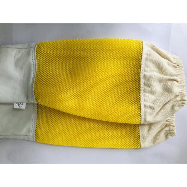 Professional Grade White Sheepskin Gloves for Beekeeping with Ventilated Cuff 470mm to 500mm Length