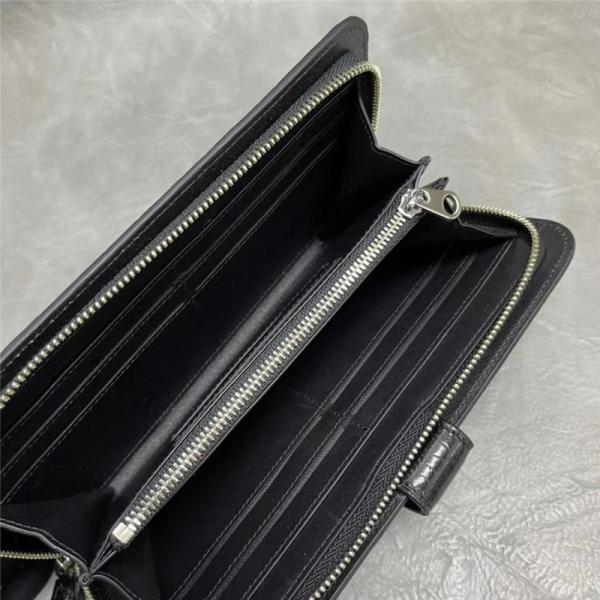 Authentic Exotic Crocodile Belly Skin Men's Large Card Wallet Genuine Alligator Leather Clutch Purse Male Phone Holders