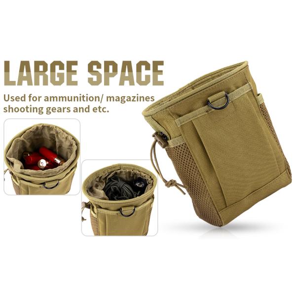 Outdoor Tactical Hunting Pouch, Dump Pouch Ammo Pouch Utility Belt Hip Waist Bag For Outdoor Supplies