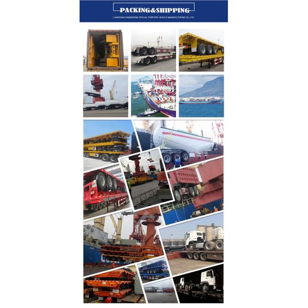 Customization 20FT 40FT Hydraulic Lift Flatbed Trailer Forward Tilt Dump Bed Semi Trailer