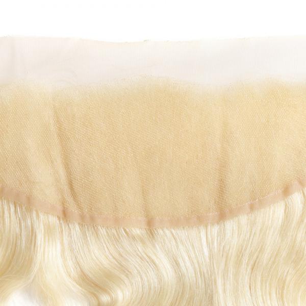 Onda malaia de trama do cabelo humano do dobro louro da cor 613# para as mulheres brancas