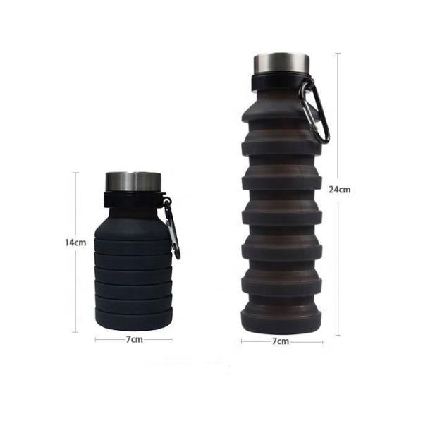 50-500ML Travel Silicone Drinking Glass Folding Cup Shatter Resistant