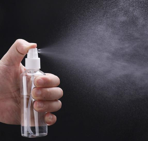 Perfume Alchohol Hand Sanitizer Spray Bottle 80ML 100ML Clear PET Plastic