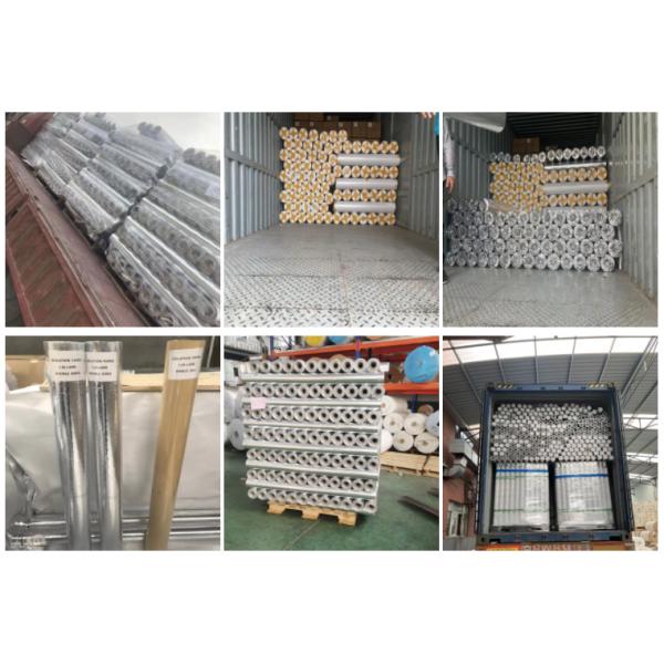 Aluminum Foil Composite Insulation White Pp Film Scrim Kraft Paper Reinforced Facing