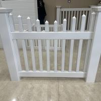 Minimal Assembly PVC Picket Fence Easy Install Weather Resistant