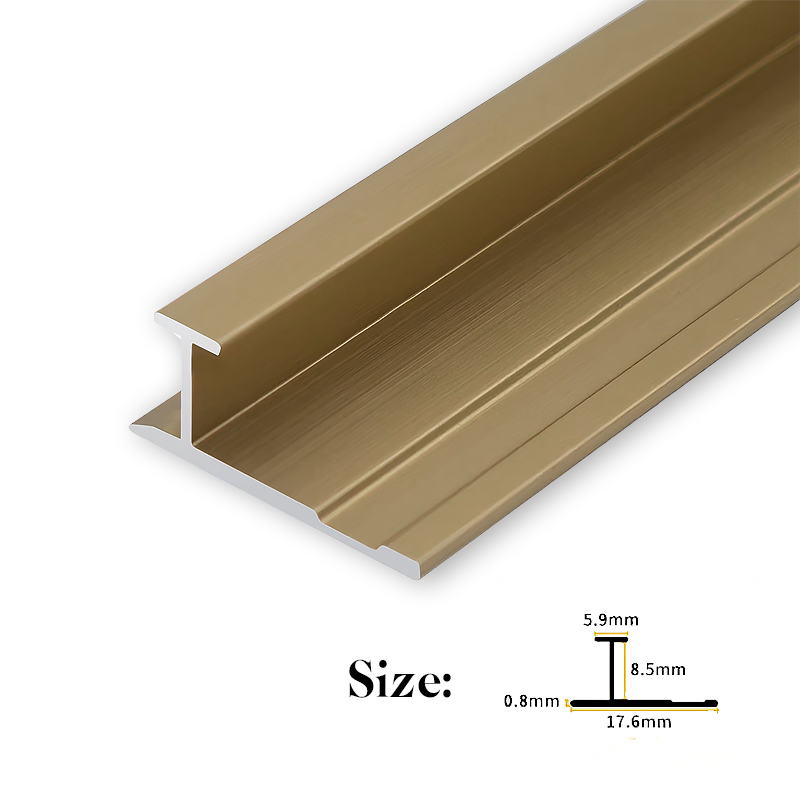Modern I Beam Decorative Metal Trims Aluminium Wall Panel Molding Profile Strip