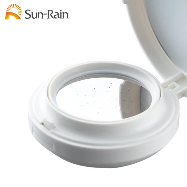 Caixa branca plástica SF0808B do pó da fundação do BB do estojo compacto do coxim de ar