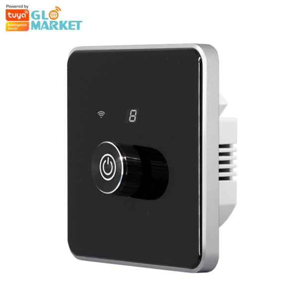 Glomarket Smart Home Dimmer Switch Tuya Zigbee Voice Control Knob Dimming Adjust Brightness With Digital Display