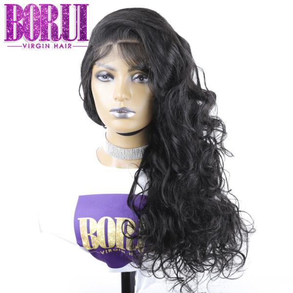 Hand Made Customized Hairline Wigs 250% Density Body Wave Lace Wig With Baby Hair
