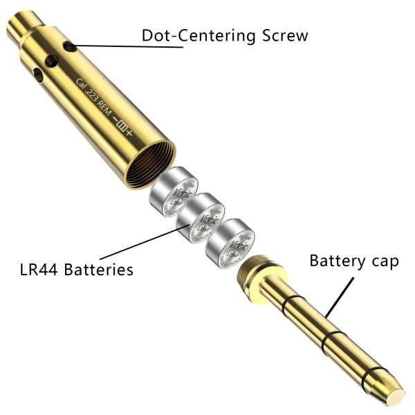 Red Laser Bore Sighter Laser Boresighter 223 5.56mm 9mm Bore Sight Zeroing Bore Sighting Kit