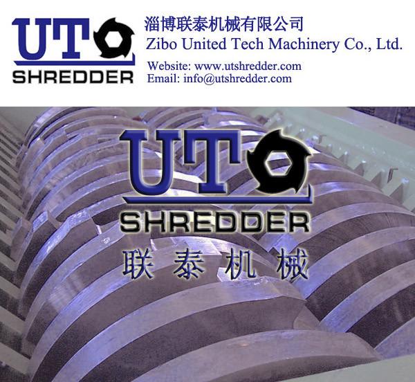 hot sale Double shaft paper shredder crusher - paper package tube, cardboard barrel recycling shredder  paper crusher
