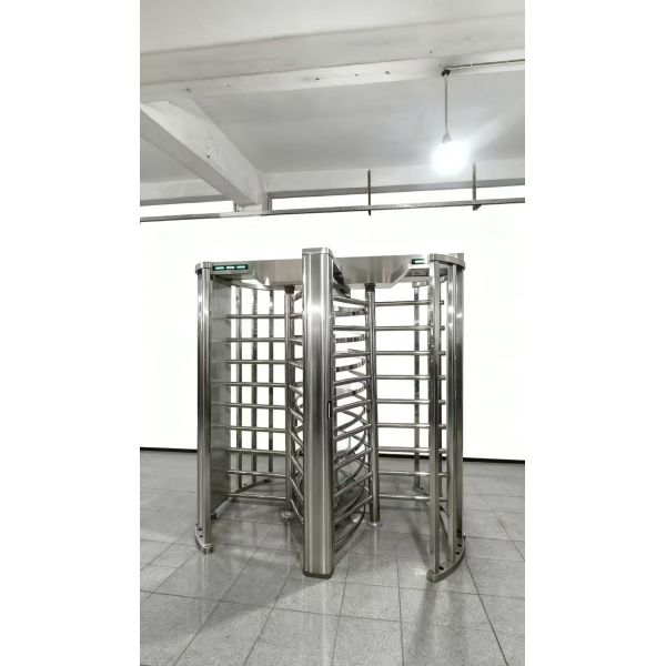 IP55 Full Height Turnstiles Commercial High Security Turnstile With RFID / QR Code Reader