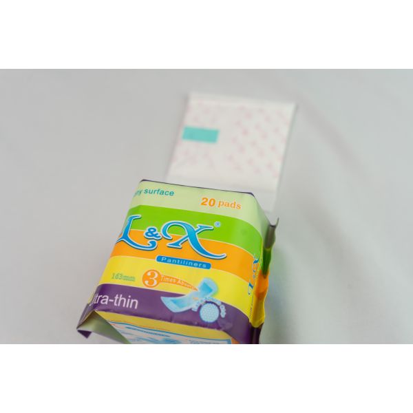 Length 150mm 250mm Cotton Pantiliners for Feminine Hygiene Product Hypoallergenic