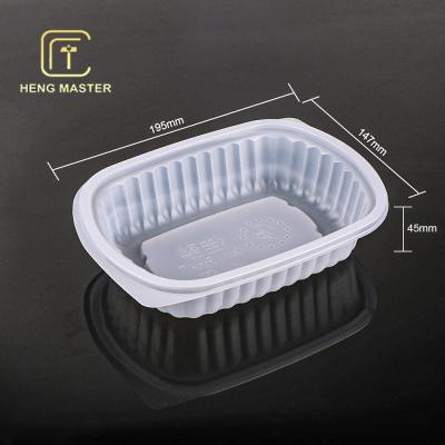 19.5*14.7*4.5cm Blister Packaging Tray Fresh Meat Fruit Frozen Pp Food Packing