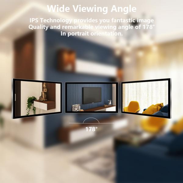 15.6 Inch Touch Screen Wall Mounted Android Tablet , All In One Digital Signage