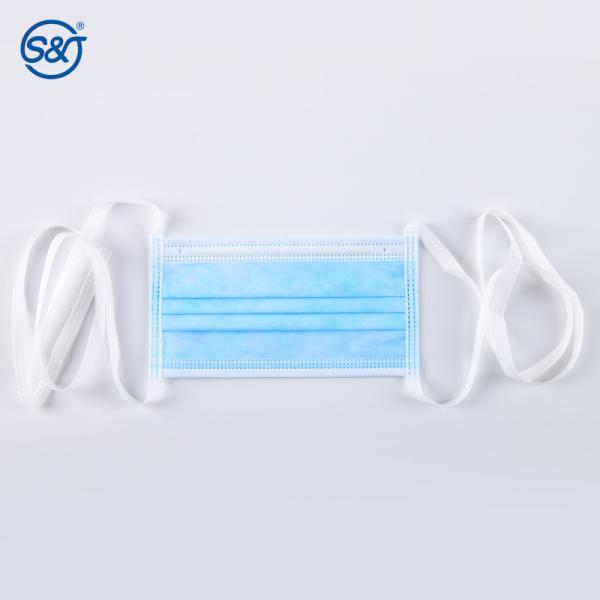 OEM Manufacture EN14683 Tie on Disposable Medical Surgeon Face Mask High Quality 3ply breathable Surgical Mask