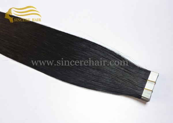 26 Inch LONG Virgin Human Hair Extensions, 65 CM Long Natural Black Virgin Remy Human Hair Tape Extensions For Sale