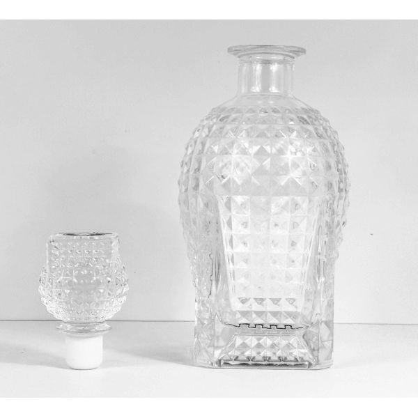 XO  Glass Bottle 750ml Vacuum Electroplating Coating Golden