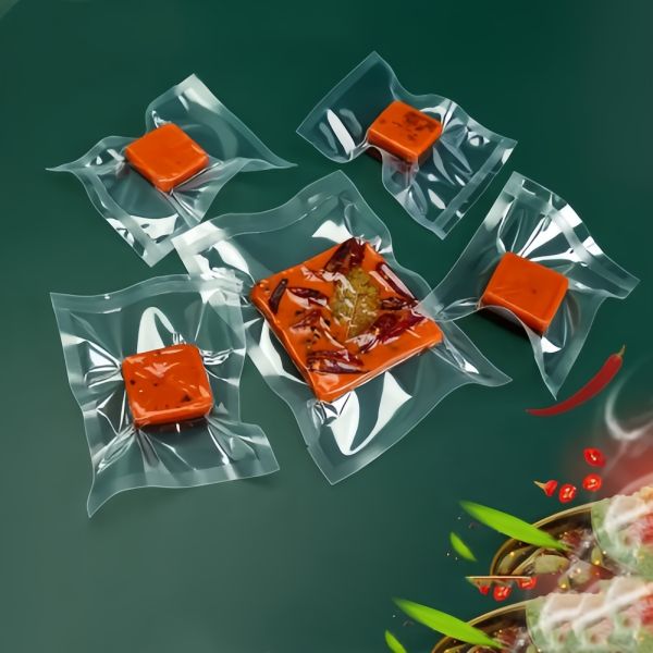 Clear Vacuum Food Bag Nylon PE PA PP Moisture Proof Remade Pouch For Storage
