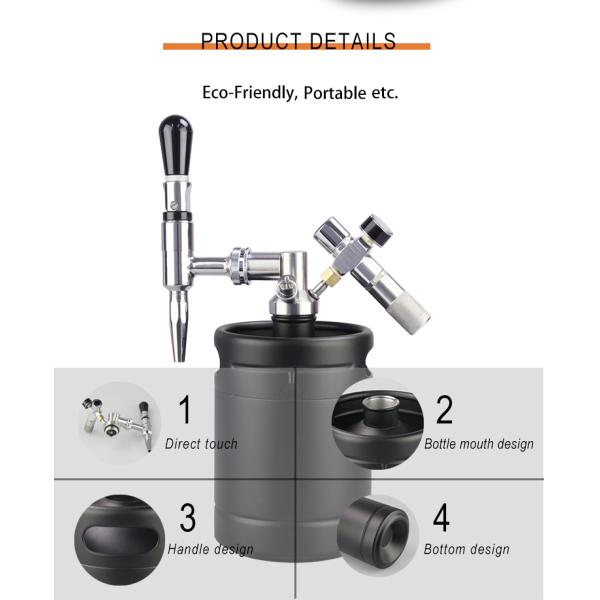 Кофеварка brew толстого крана нитро холодная, кофеварка brew азота 2L холодная